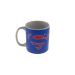 Caneca Decorativa Porcelana Herói Super Homem Cor Azul 8x8x8