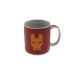 Caneca Decorativa Porcelana Homem de Ferro Vermelha 8x8x8cm
