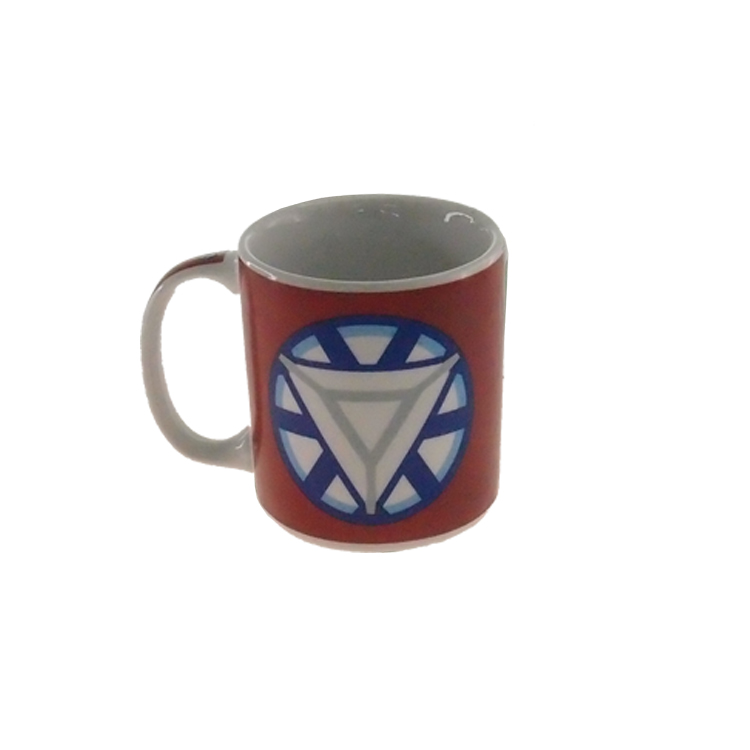 Caneca Decorativa Porcelana Homem de Ferro Vermelha 8x8x8cm