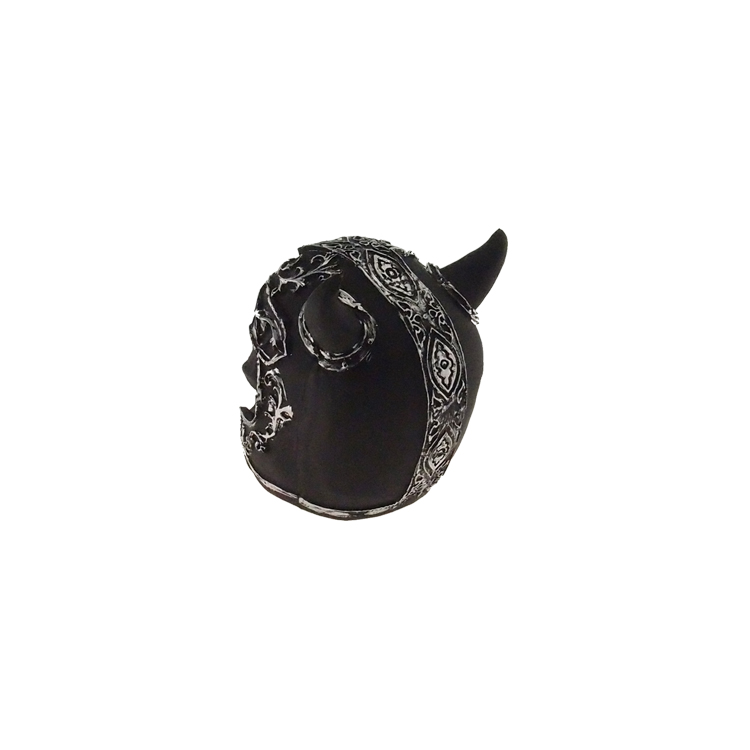 Caveira Resina Personalizada  Decorativo Resina Chifre Prata