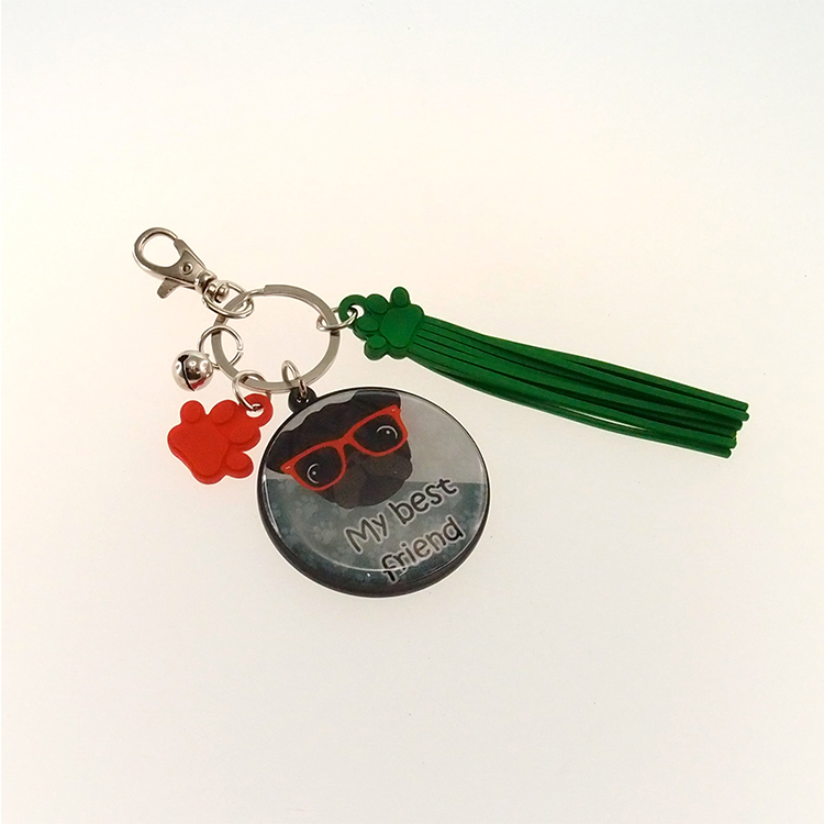Chaveiro Personalizado Metal My Kit Best Friend Dog 12x6x1cm