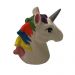 Cofre Ceramica Busto Unicornio Colorida Decor. Infantil