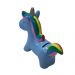 Cofre Unicornio Ceramica Azul Crina Colorida Decoracao