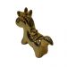 Cofrinho Unicornio Ceramica Decorativo Cromado Dourado