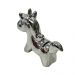 Cofrinho Unicornio Ceramica Decorativo Cromado Prateado