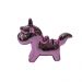 Cofrinho Unicornio Ceramica Decorativo Cromado Rosado