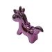 Cofrinho Unicornio Ceramica Decorativo Cromado Rosado