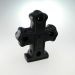 Cruz De Cerâmica Com Luz Led Preto