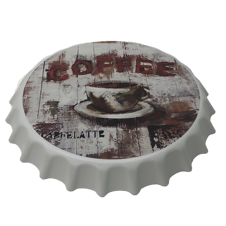 Enfeite Decorativo Tampa Luminária Coffee Plástico Branco