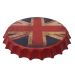 Enfeite Decorativo Tampa Plástico Vermelho Inglaterra 40x40