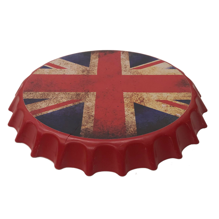 Enfeite Decorativo Tampa Plástico Vermelho Inglaterra 40x40