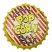 Enfeite Decorativo Tampa Popcorn Plástico Cor Amarelo 40x40