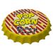 Enfeite Decorativo Tampa Popcorn Plástico Cor Amarelo 40x40