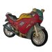 Escultura De Parede Metal Moto Esportiva Vintage 58x70x3cm