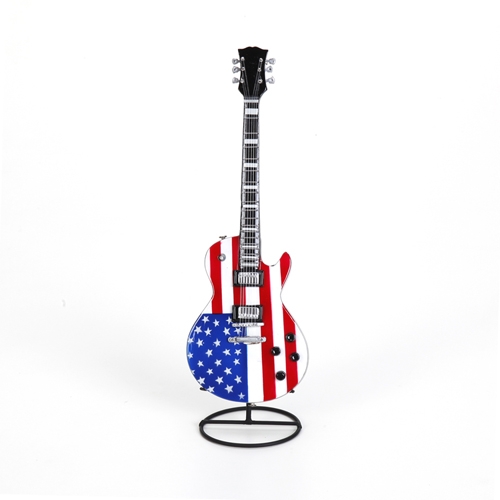 Guitarra Decorativa De Madeira Usa