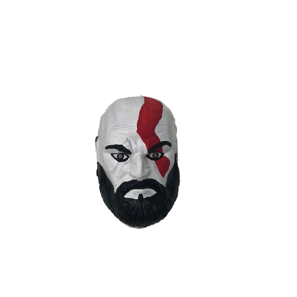 Imã De Geladeira Pequeno Resina Kratos Vermelho 6x4x3cm