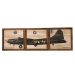 Kit Quadros Decorativo Quarto Sala 60x20Cm Avião BELL Madeira