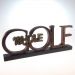 Letreiro Golf Com Base