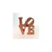 Letreiro Love Decorativo Para Mesa Cor Cobre 15x16Cm