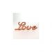 Letreiro Love Decorativo Para Mesa Cor Cobre 9x25Cm