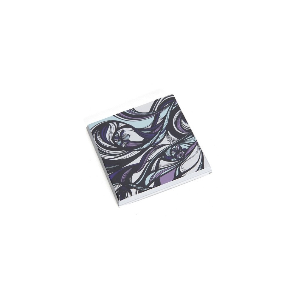 Mini Espelho Para Bolso Decorativo Personalizado 6x6Cm Roxo