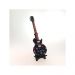 Mini Guitarra Decorativa Caveira Personalizada Madeira 27x8Cm