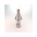 Miniatura Pinguim Cerâmica Decorativa Branco 23x18Cm