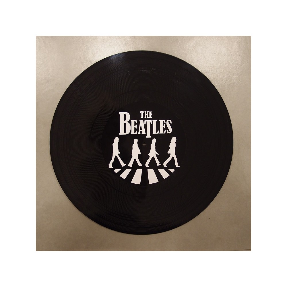 Placa Decorativa Quarto Sala Disco Vinil Banda Beatles