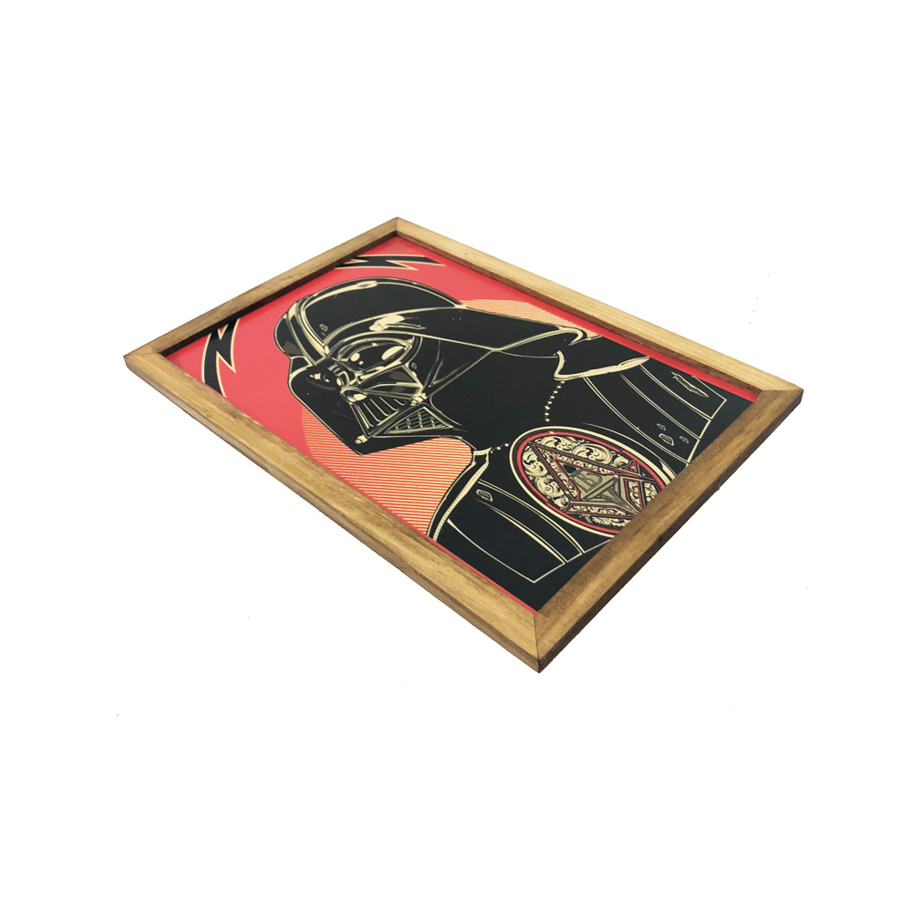 Quadro Decorativa Quarto Sala Darth Vader 20x30Cm Vermelho