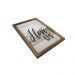 Quadro Decorativa Quarto Sala Frase I love Us 20x30 Madeira