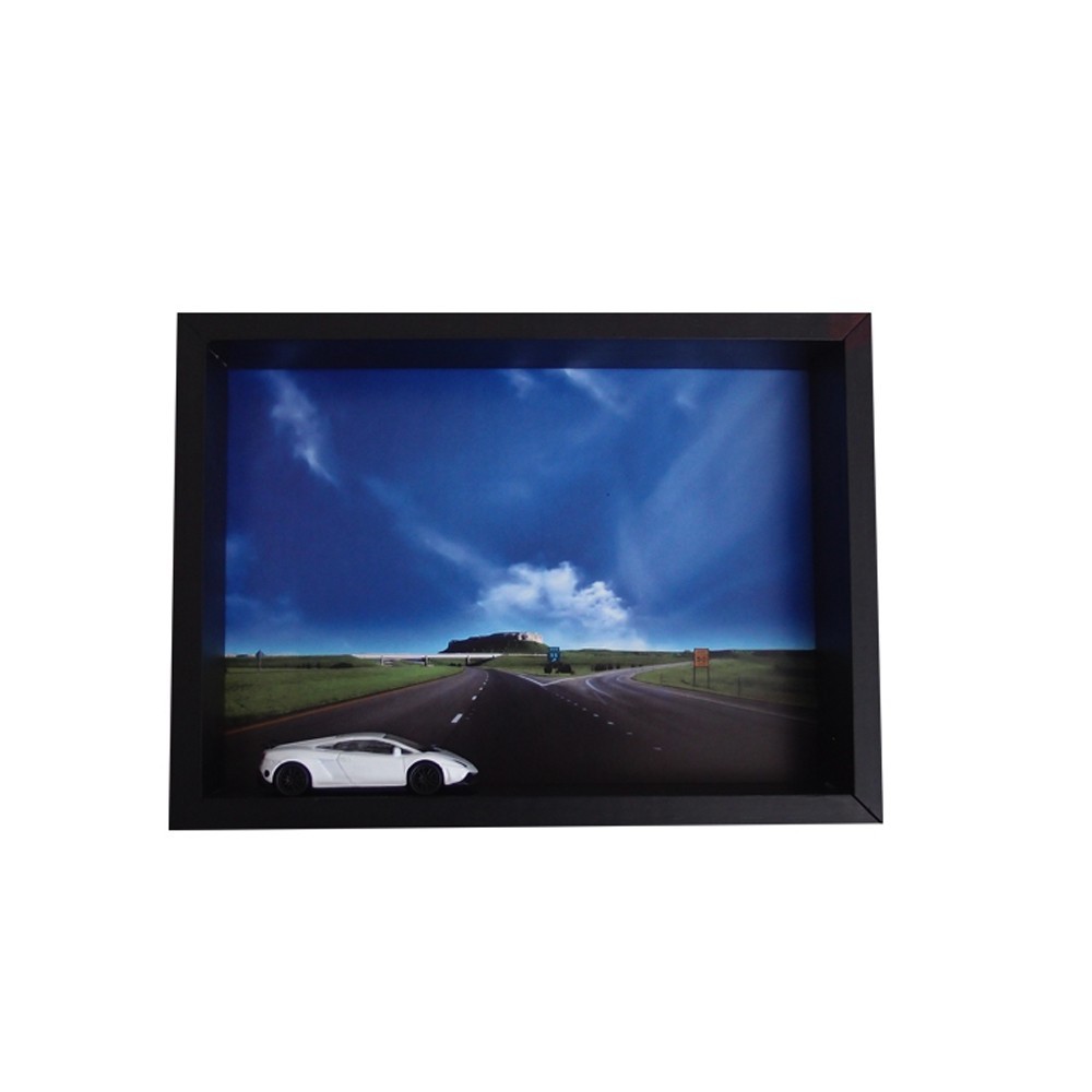 Quadro Decorativo 3D Lamborghini Imagem De Fundo Estradas
