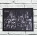 Quadro Decorativo Metal Câmera Fotos Antigas Preto 29x41x2cm