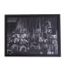 Quadro Decorativo Metal Câmera Fotos Antigas Preto 29x41x2cm