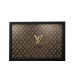 Quadro Decorativo Metal Louis Vuitton Mono Marrom 40x30x1cm