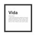 Quadro Decorativo Quarto Sala Madeira 27Cm Dicionário Vida