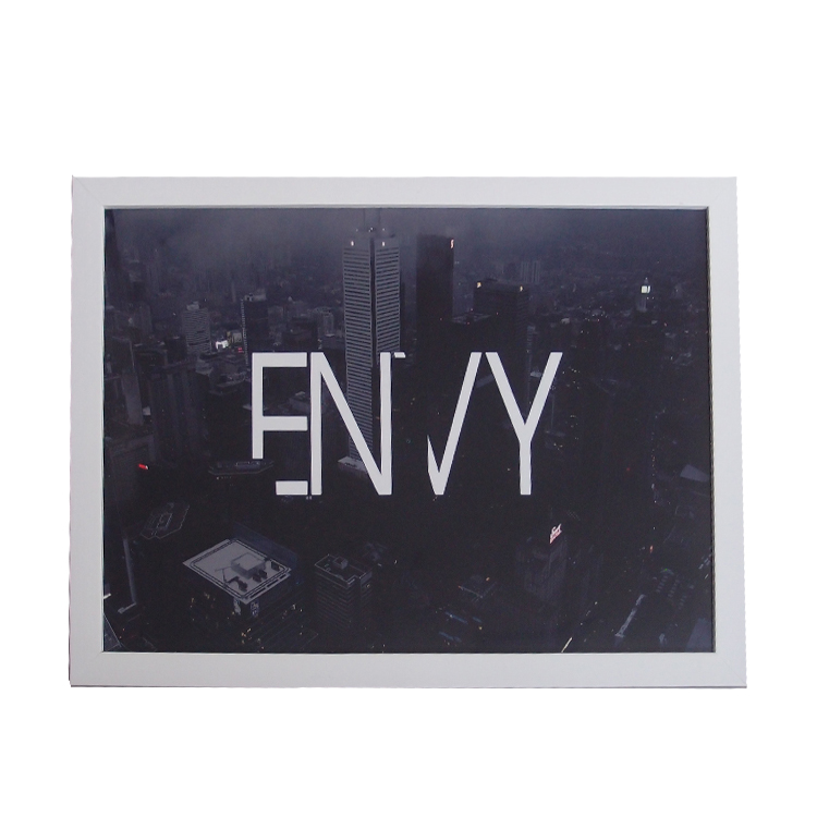 Quadro Decorativo Sala Metal Cidade Envy Cor Preto 29x41x2cm