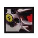 Quadro Decorativo Sala Metal Roda Ferrari Cor Preto 40x50x2