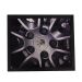 Quadro Decorativo Sala Metal Roda Porsche Cor Preto 40x50x2