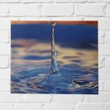 Quadro GotaD´ Água Decorativo Sala Escri Tela Tecido Lona