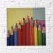 Quadro Lapis Color Decora Sala Escritorio Tela Tecido Lona