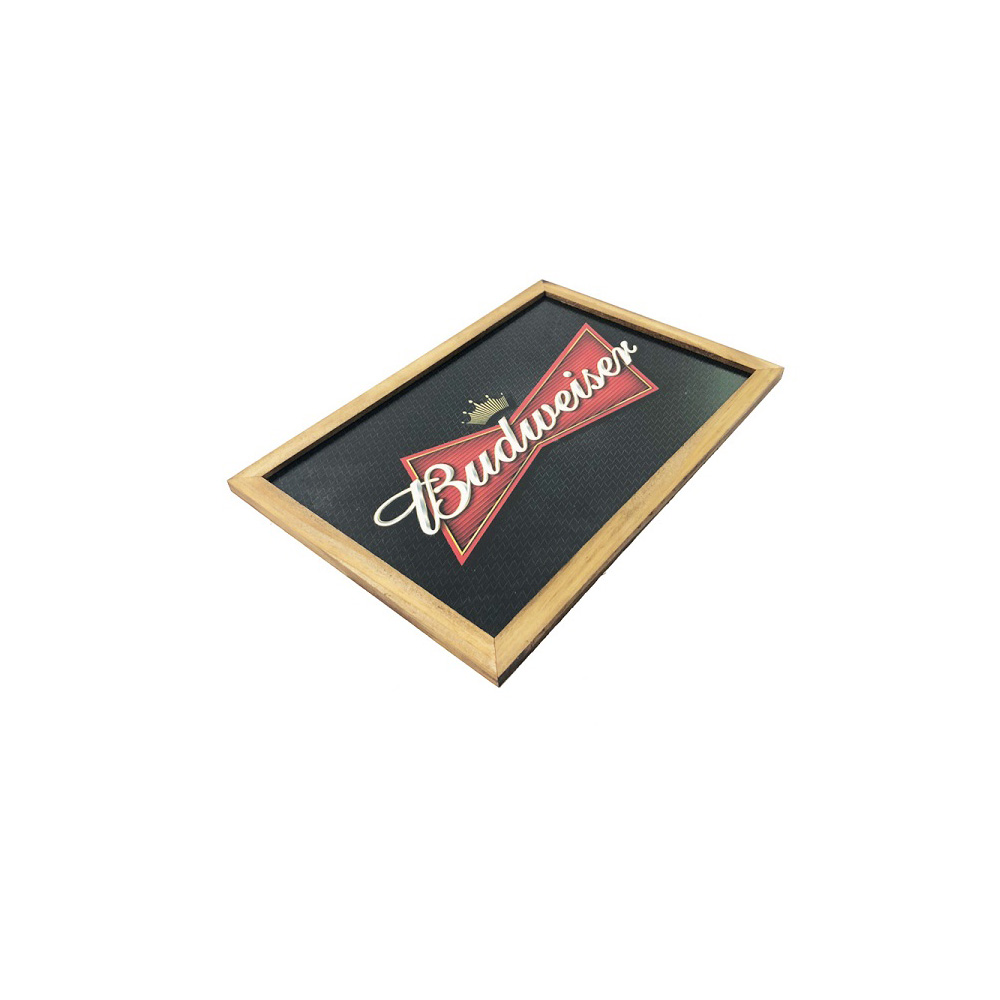 Quadro Madeira Mdf 20X30 C/ Moldura e Acab. Cerveja Logo