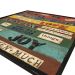 Quadro Metal Efeito Colagem Dreams Preto Quadrado 63x63x2cm