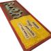 Quadro Metal Efeito Colagem Faith Verm. Retangular 20x56x2cm