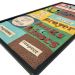 Quadro Metal Efeito Colagem Home Preto Retangular 79x40x2cm