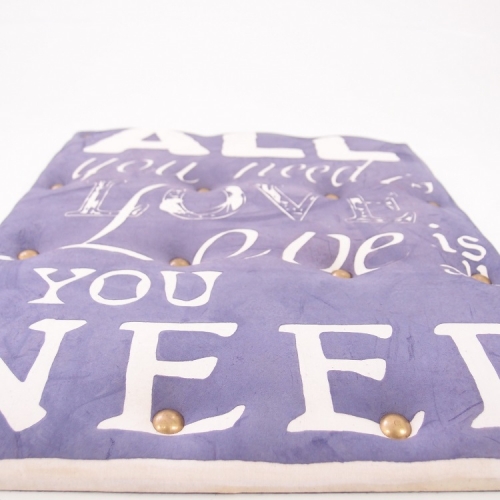 Quadro Tecido ''All You Need Is Love''