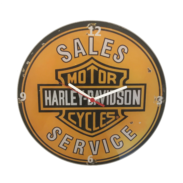 Relógio Parede Sala Decorativo Harley Vintage Pulso 30x30x2cm