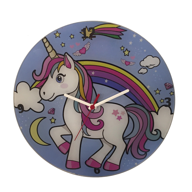 Relógio Parede Sala Decorativo Personalizado Unicórneo 30X30
