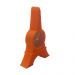Relógio de Mesa Torre Eiffel Emborrachado Cor Laranja 12x8x2