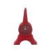 Relógio de Mesa Torre Eiffel Emborrachado Vermelho 12x8x2cm