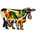 Vaca Multicores Para Decoração
